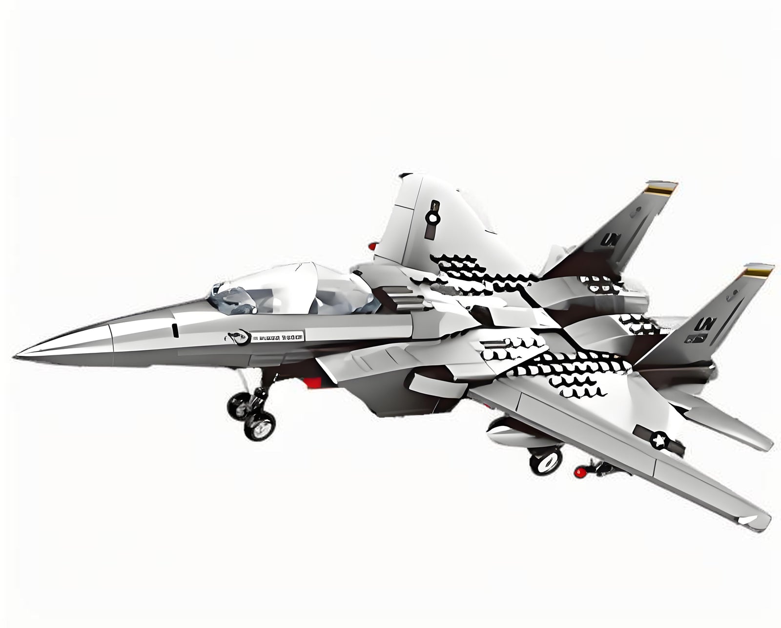 Christmas gift F-15 Eagle Fighter Jet Building Blocks Set, 223 Pieces Military Aircraft Model Kit for Kids & Enthusiasts(F15 fighter)