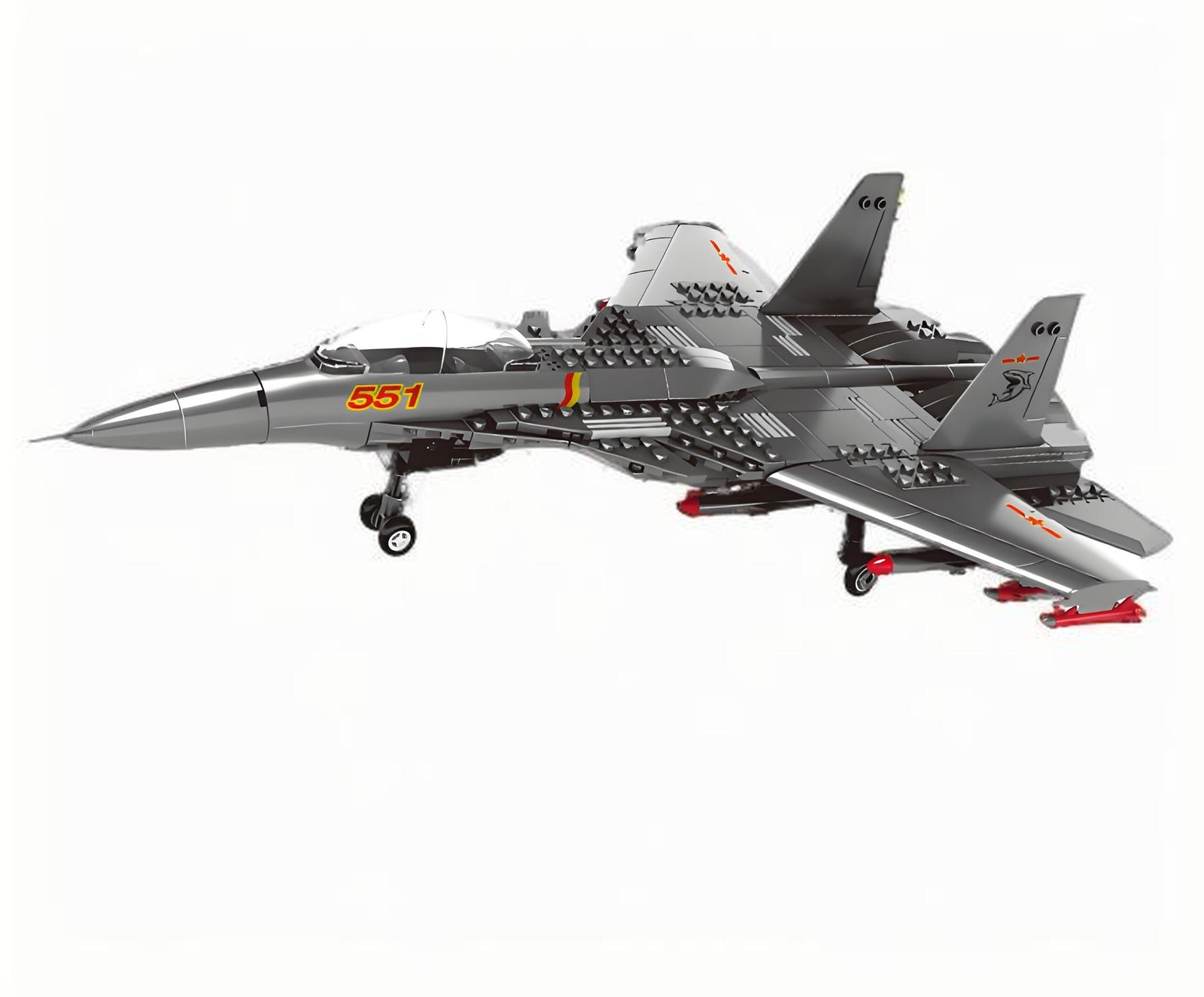 Christmas gift J-15 Carrier-Based Fighter Jet Building Blocks Set, 272 Pieces Military Aircraft Model Kit for Kids Aged 6+ & Enthusiasts(J15 carrier aircraft)