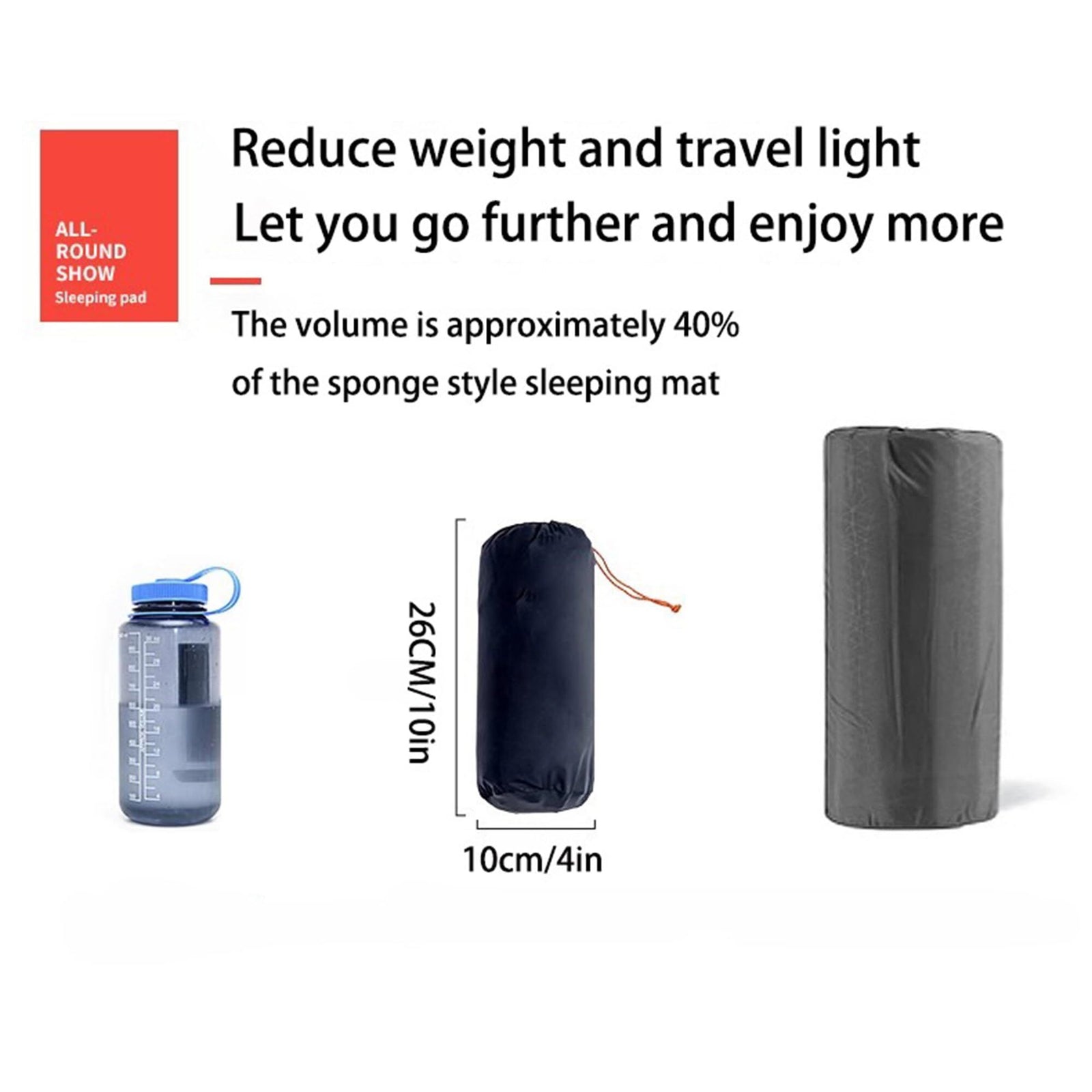 Ultralight Camping Sleeping Pad: Built-in Foot Pump, Integrated Pillow – Compact, Waterproof for Hiking/Backpacking (Dark Blue)