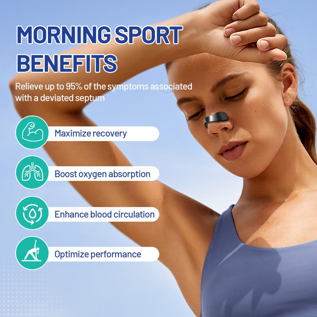 Black Magnetic Nasal Strips Kit (30-Day Supply): Breath Support with Reusable Bands & Adhesive Tabs – Enhance Oxygen Flow, Reduce Snoring, Improve Sleep