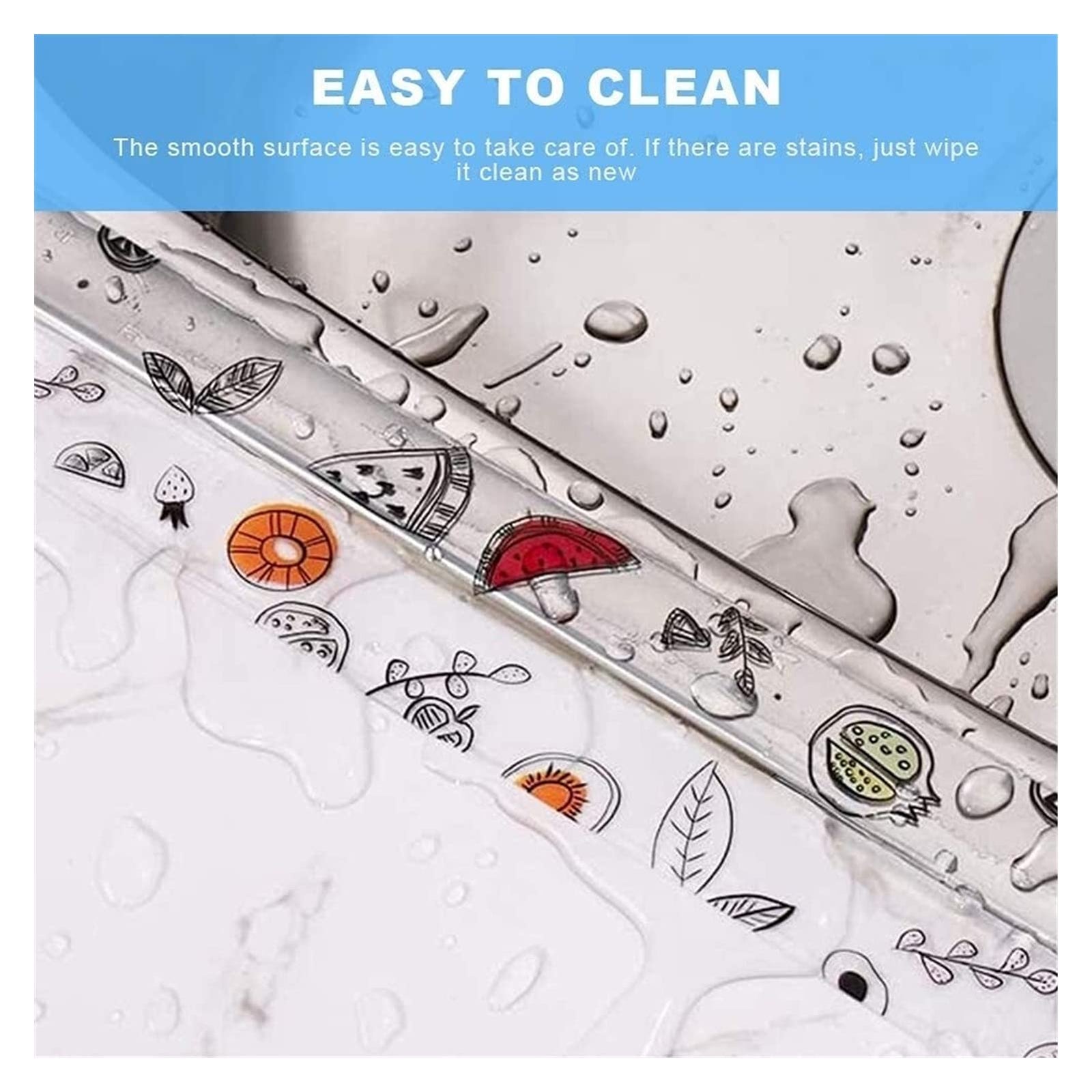 2-Pack Waterproof Self-Adhesive Sealant Tape – Transparent PVC Edge Strip for Kitchen, Bathroom, Sink, Toilet, and Wall Corners – Easy to Cut and Clean (Pattern3)