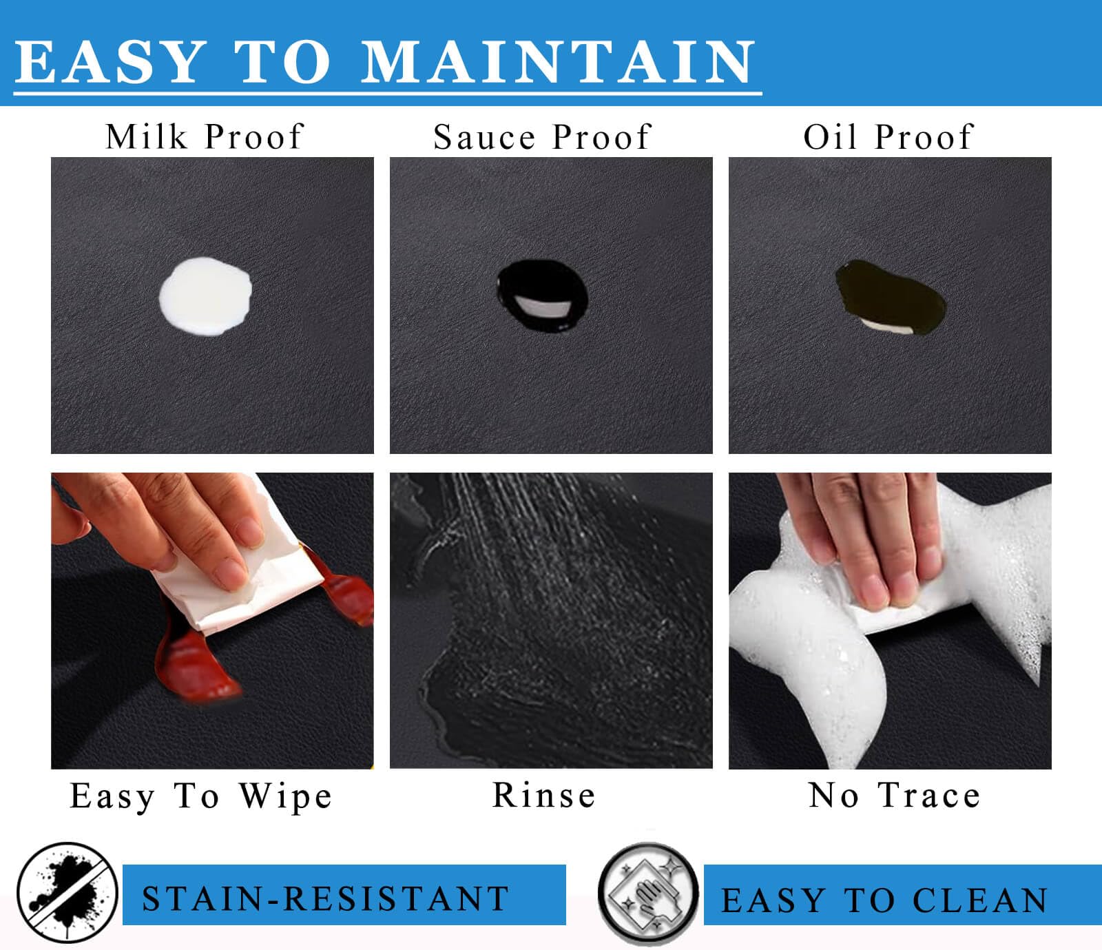 Kitchen Counter Mat for Coffee Maker – Absorbent & Quick-Dry Bar Pad with Non-Slip Backing, Protective Surface for Espresso Machine, Dish Drying Mat (Grey,30*50cm)