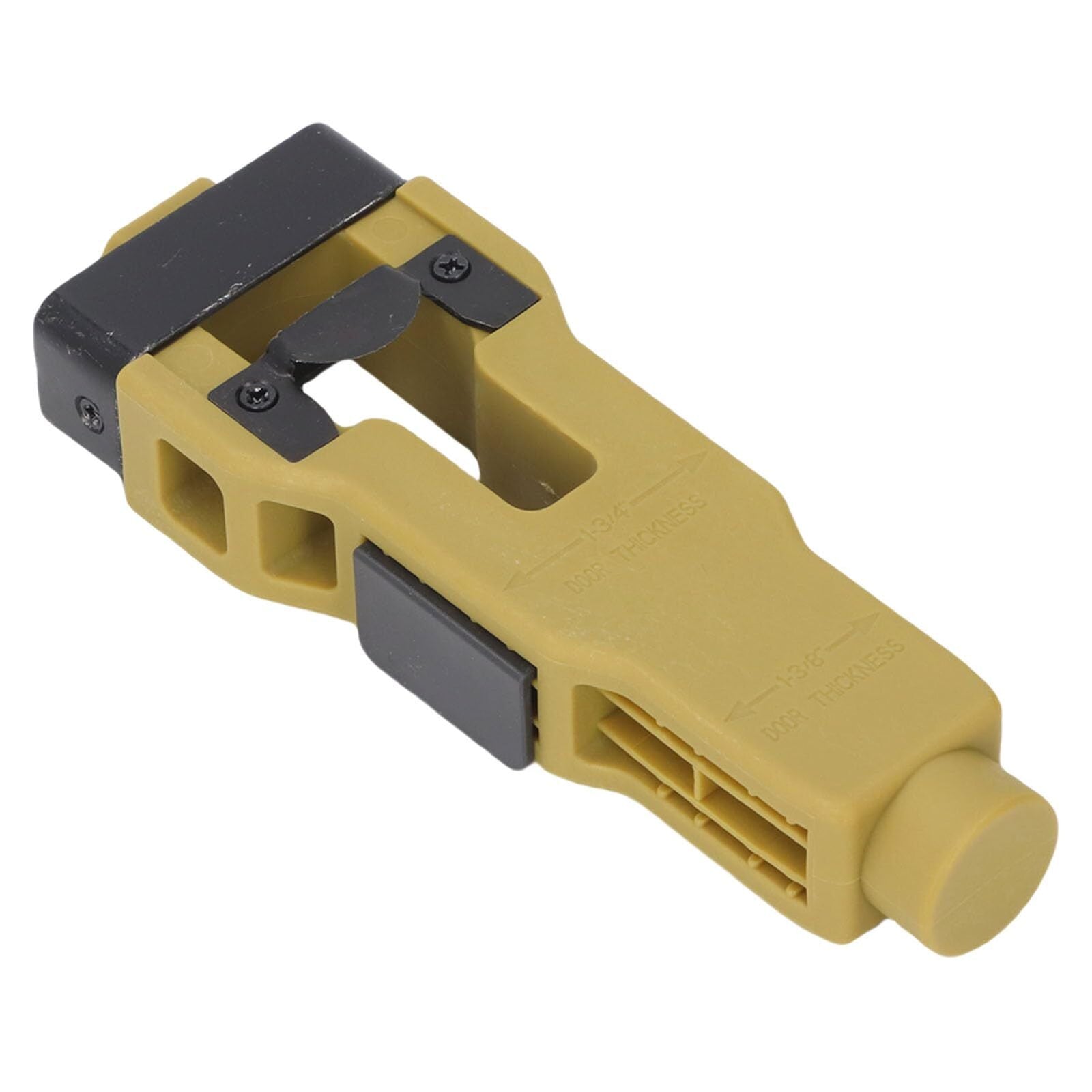 Green Door Latch Mortise Tool – Professional Stainless Steel & ABS Installation Kit for 1-3/4" or 1-3/8" Doors | Accurate Cutting Template with Anti-Slip Handle