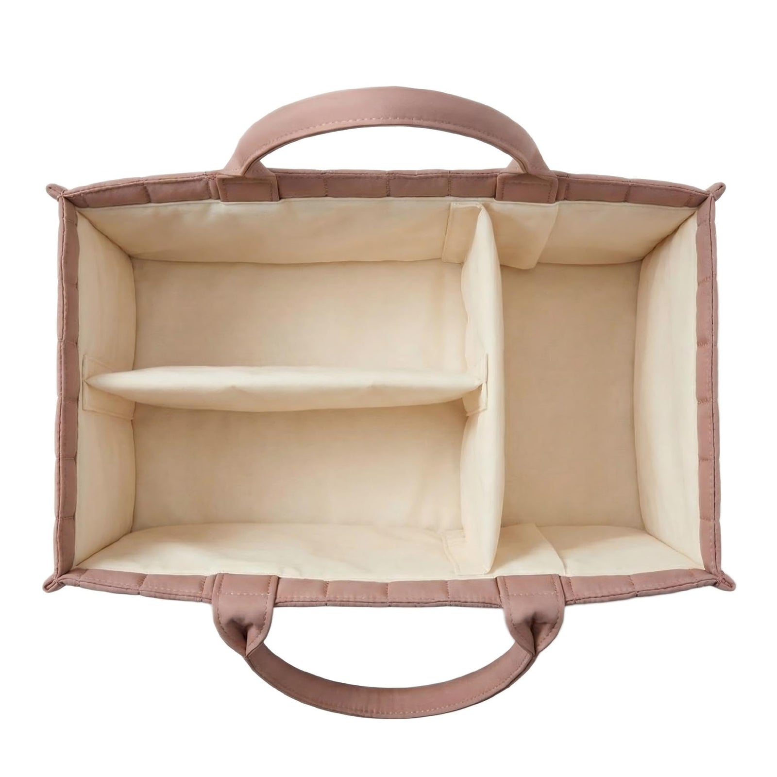 Large Baby Diaper Caddy Organizer – Stylish Storage Basket for Nursery, Changing Table & Travel – Portable Urn for Diapers, Wipes, Toys & Essentials (Pink)