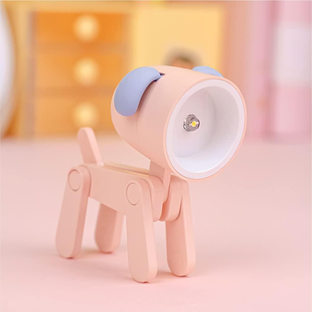 Bendable Animal Night Light 3-Pack – Mini LED Desk Lamp with Warm White Glow | Choose Your Color | Posable Joints for Kids, Students, Bedside & Gifts(green)