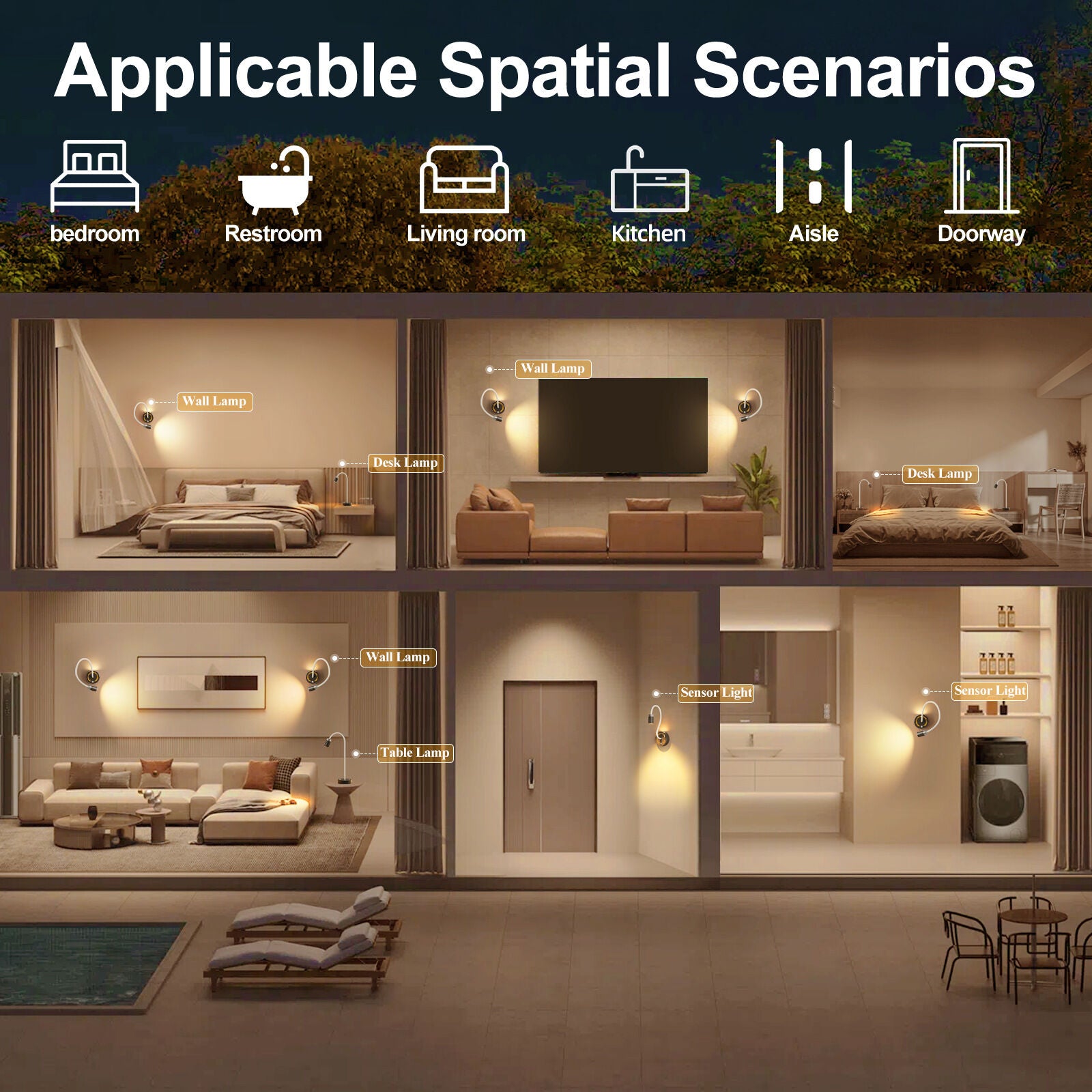 Rechargeable Motion Sensor Night Light – DIY Silicone Hose Lamp for Bedroom & Desk (White) | Other Colors Available in Store