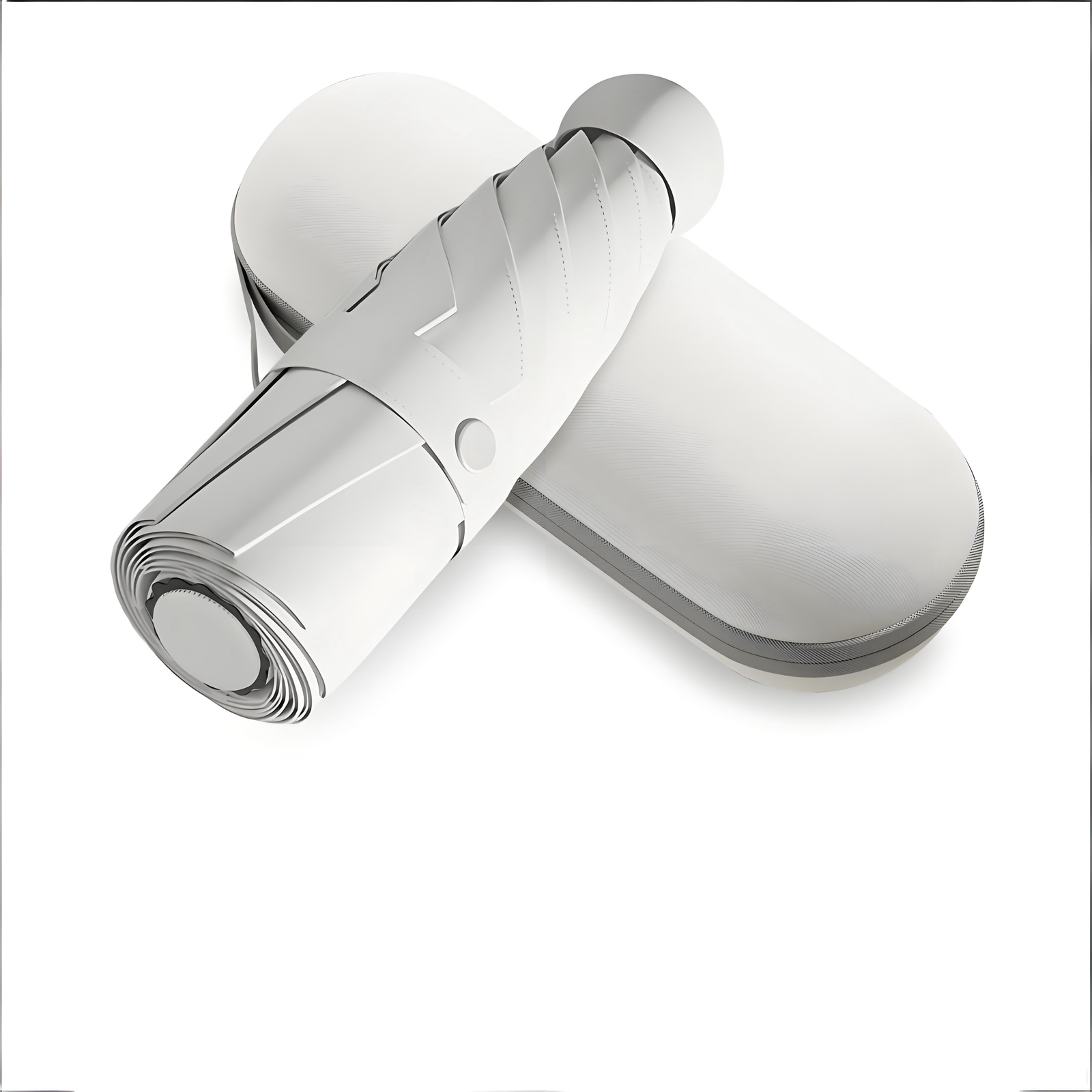 Mini Travel Umbrella – Compact Sun & Rain Protection for Women, Kids | UV-Blocking Pocket Umbrella with Case | Lightweight Foldable Umbrella(grey)