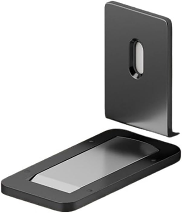 Ultra-Thin Magnetic Door Stopper – Self-Adhesive, Anti-Collision, Windproof, One-Push Locking, Discreet Design for Glass Doors (Grey)