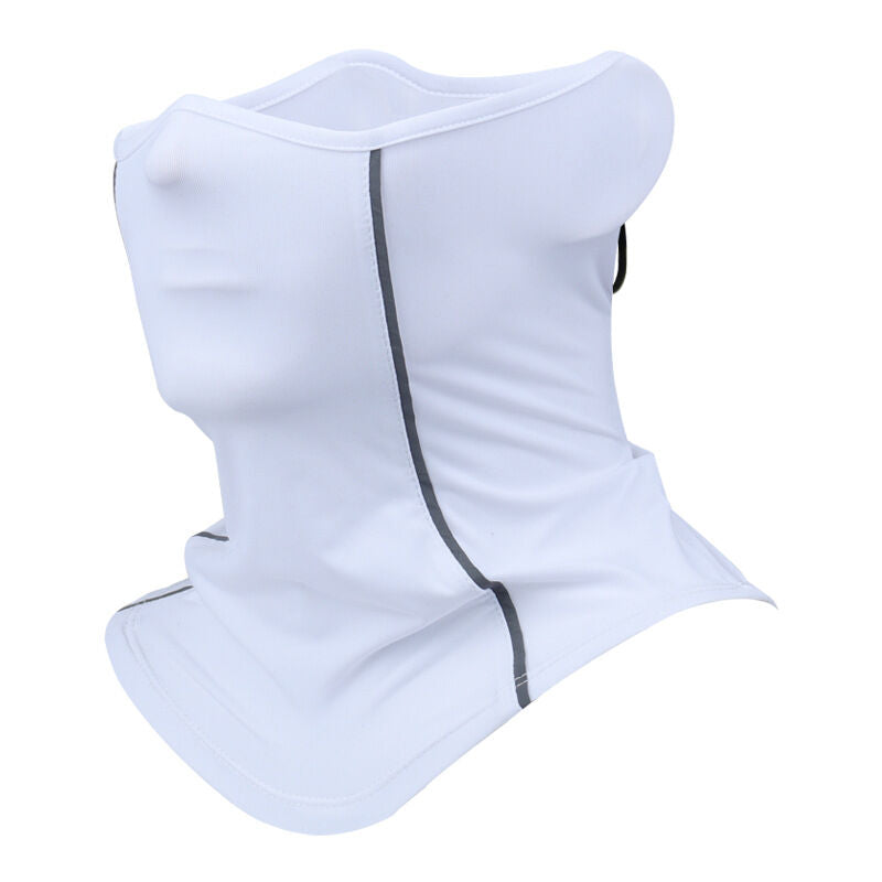 Christmas gift-Premium Ice Silk Neck Scarf Mask - Summer Cooling Essential - Breathable UV Protection - Reflective Design - Beat the Heat Comfortably(white)
