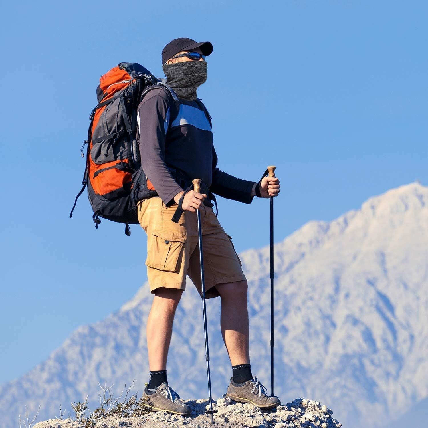 Christmas gift-Premium Ice Silk Neck Scarf Mask - Summer Cooling Essential - Breathable UV Protection - Reflective Design - Beat the Heat Comfortably(white)