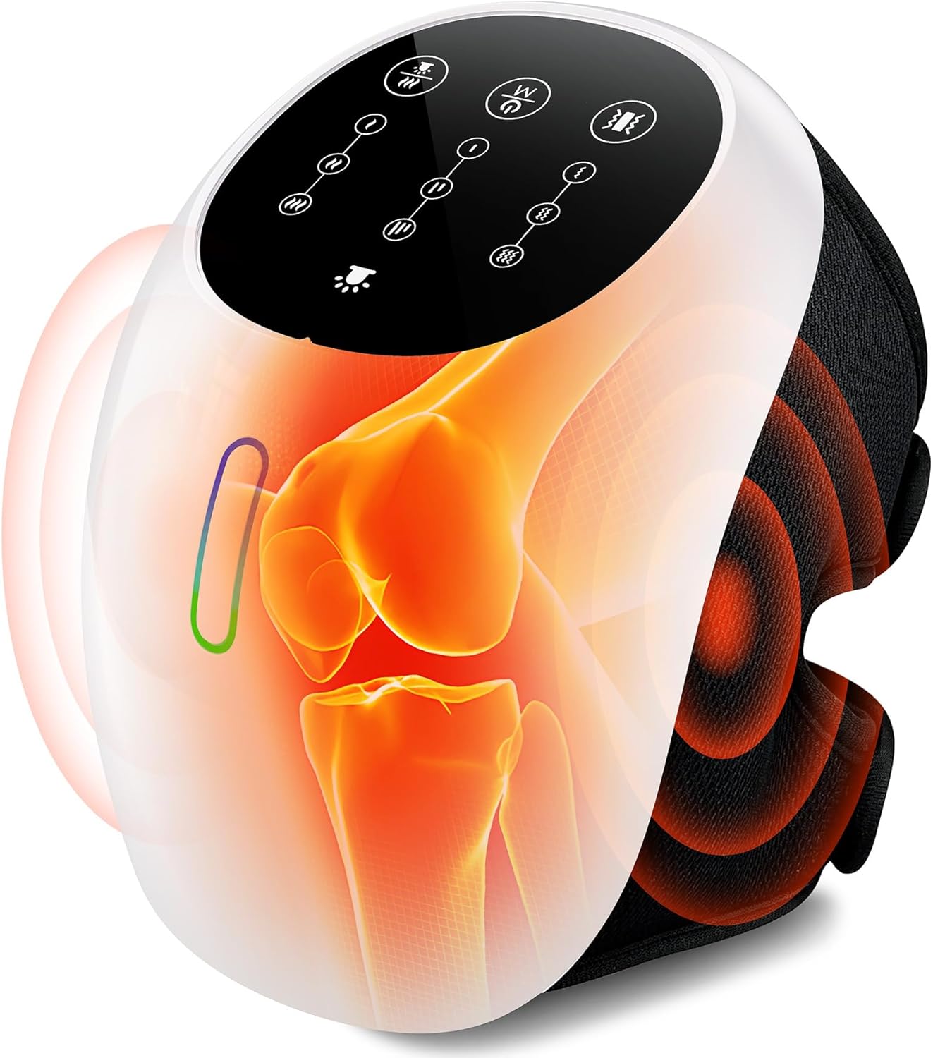Cordless 360° Knee Massager with 1-Second Heat & Red Light Therapy: 3 Intensity Levels for Australian Athletes, Seniors & Active Adults
