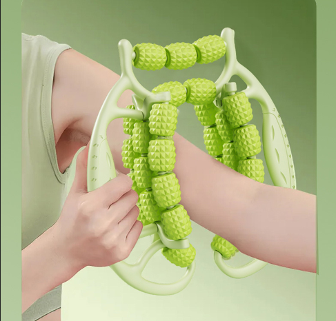 Christmas gift Muscle Relief Massage Roller: High-Density Foam Roller for Deep Tissue Relaxation, Fitness Recovery & Home Use(green)