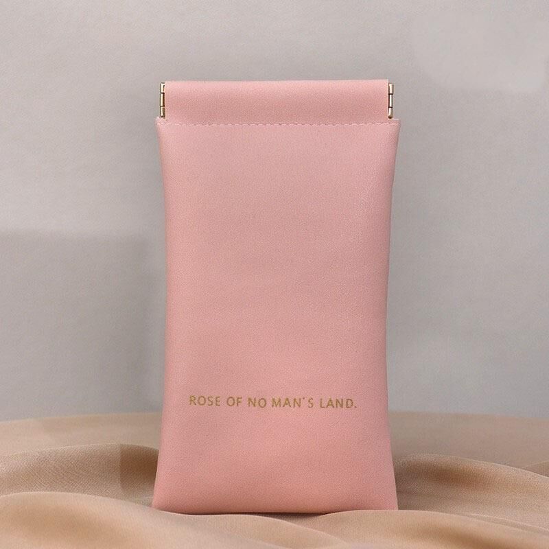 Christmas gift Premium Leather Eyeglass Case with Spring Closure - Multiple Color Options - Refined Craftsmanship(Mocha)