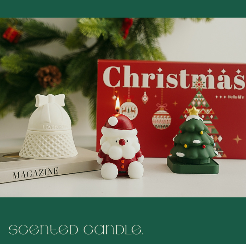 Christmas gift Christmas Aromatherapy Candle Set - 5A Grade Santa, Tree & Bell Scented Candles for Festive Gifting in Australia