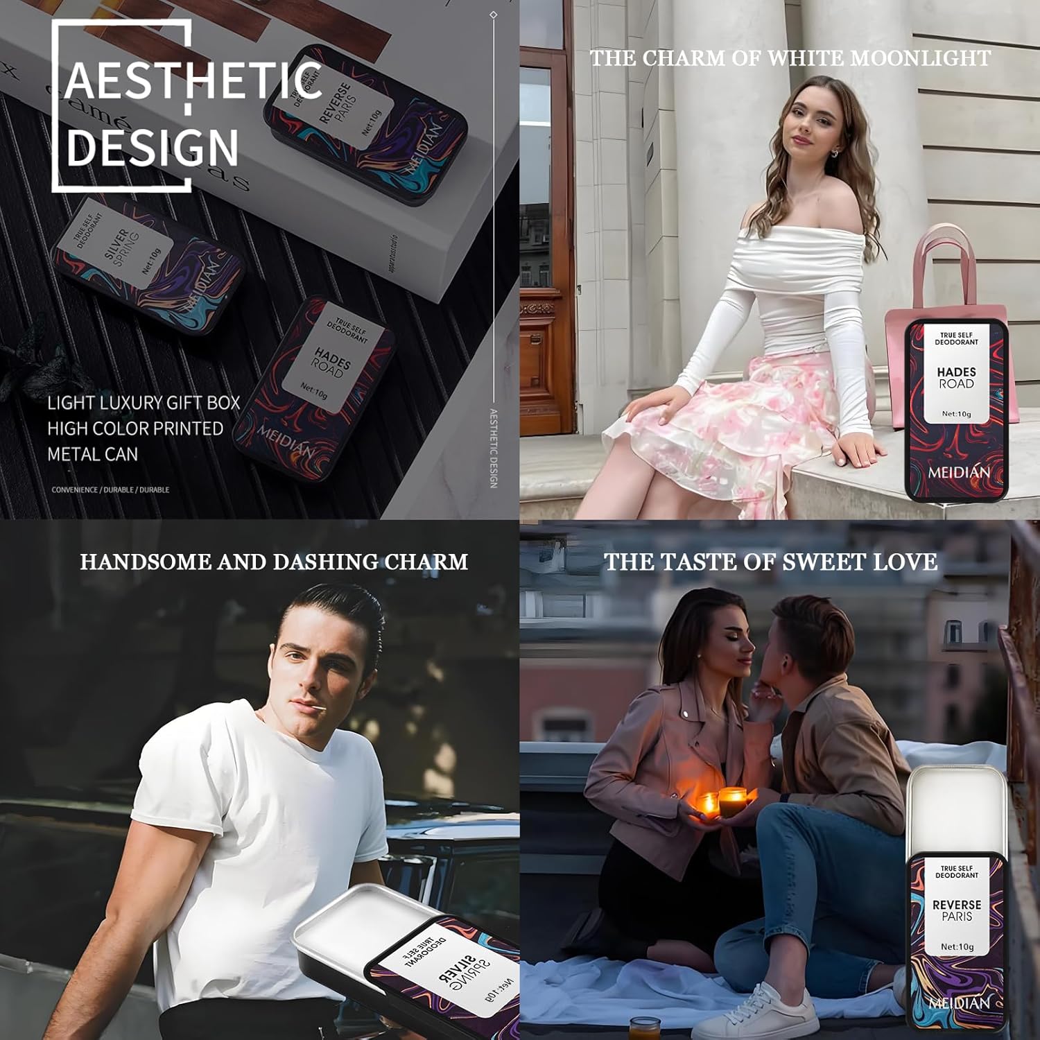 Solid Perfume Balm Set,Unisex Perfume,Natural Solid Balm,Lasting Fragrance,Easy To Carry,Three-Piece, A Surprise Gift For Important Festivals,Perfect for Travel Use