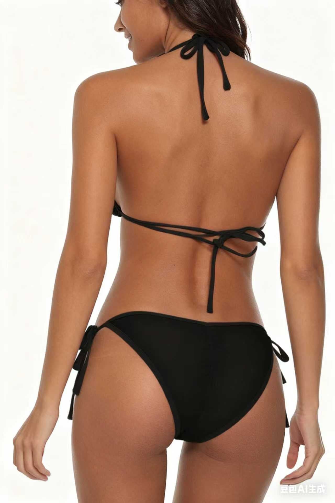 Butterfly Print Bikini 2026 New Creative Design Deep V Sexy Swimsuit Size S