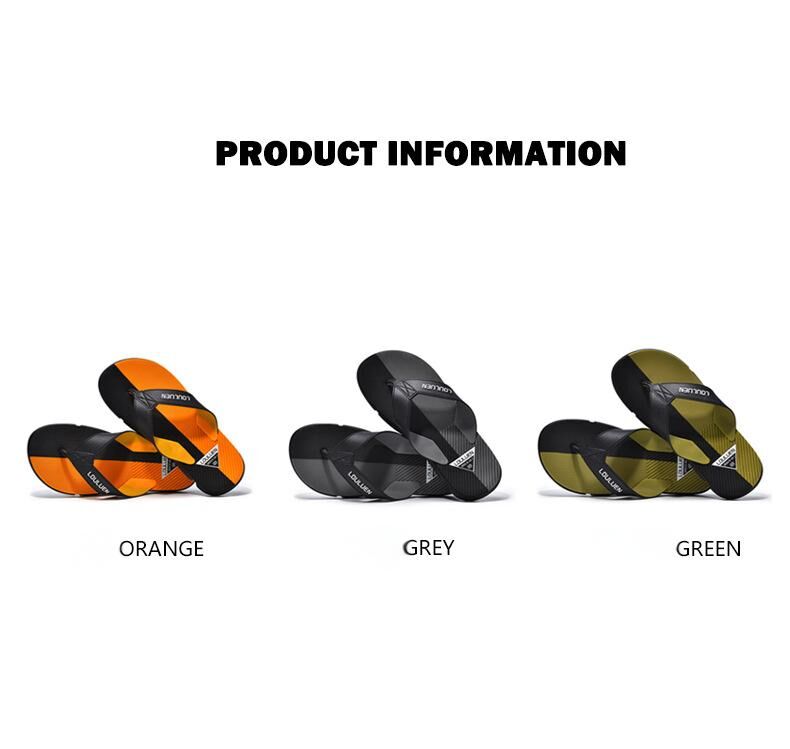Men's Flip Flops with EVA-PVC Dual Sole, 3 Colors (Orange/Grey/Green) for Comfort & Slip-Resistance(green)