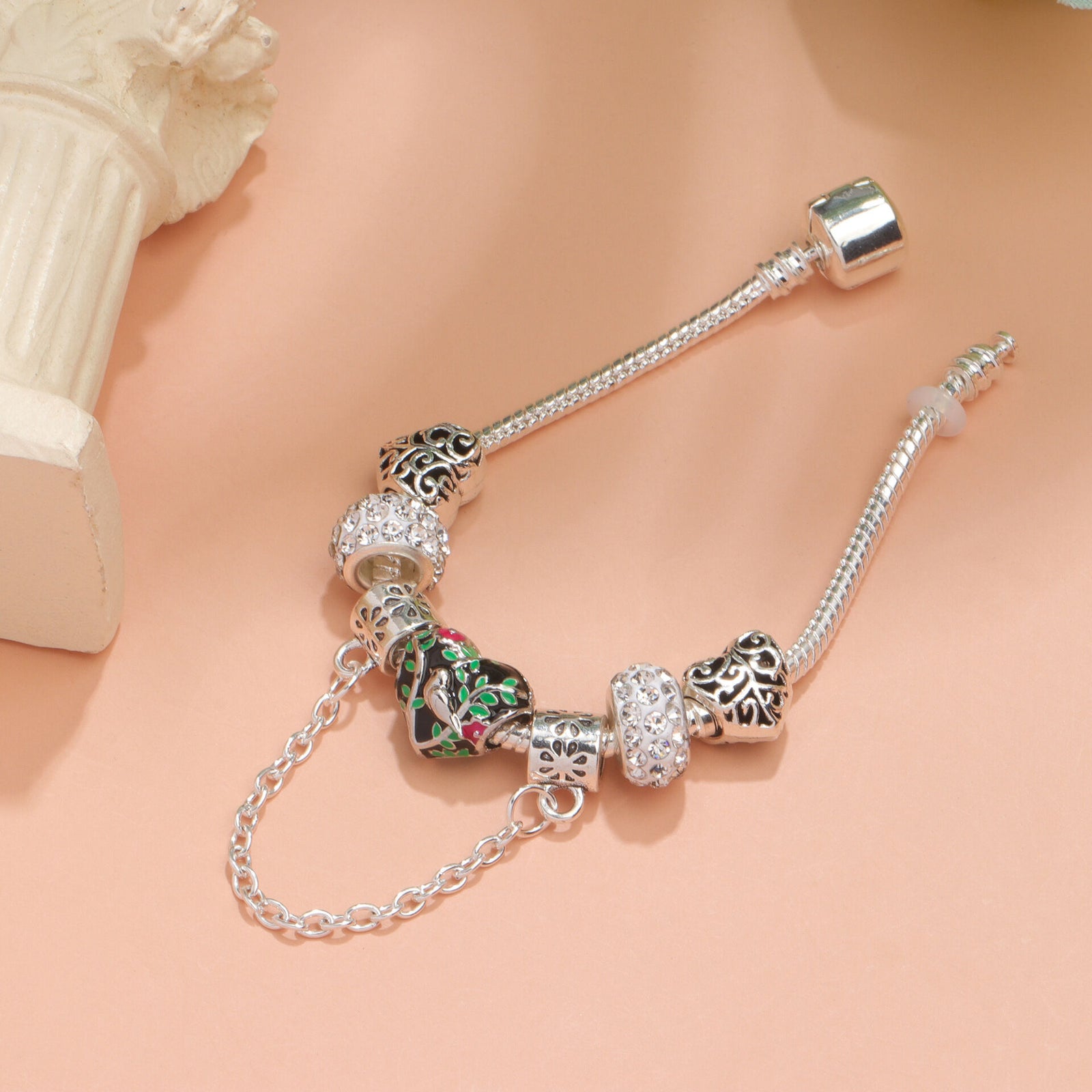 Love Bird Drip Oil Bracelet(17cm)