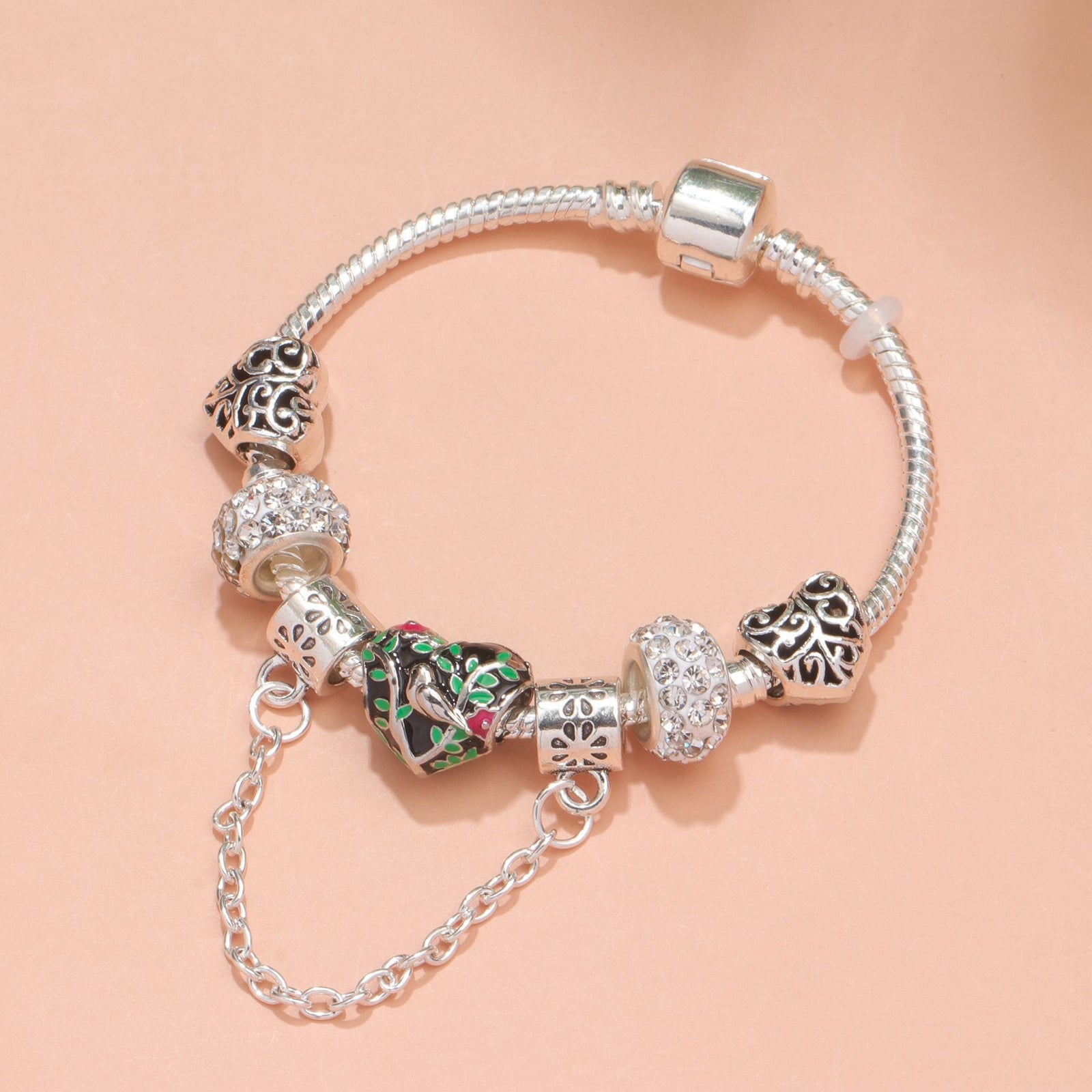 Love Bird Drip Oil Bracelet(18cm)