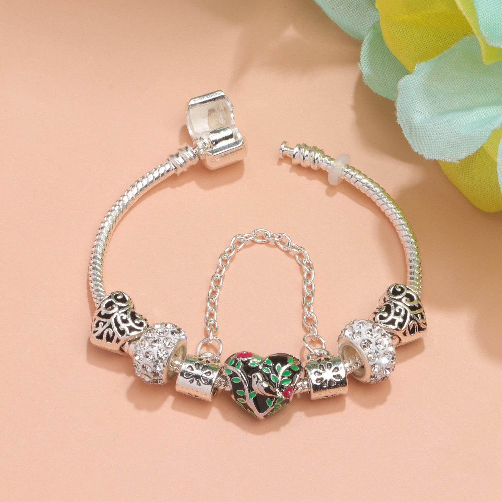 Love Bird Drip Oil Bracelet(18cm)