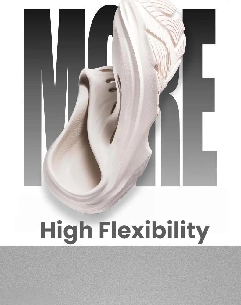 Men's Summer EVA Crocs with 3 Color Options - Breathable, Non-Slip, Comfortable Beach & Casual Sandals(white)