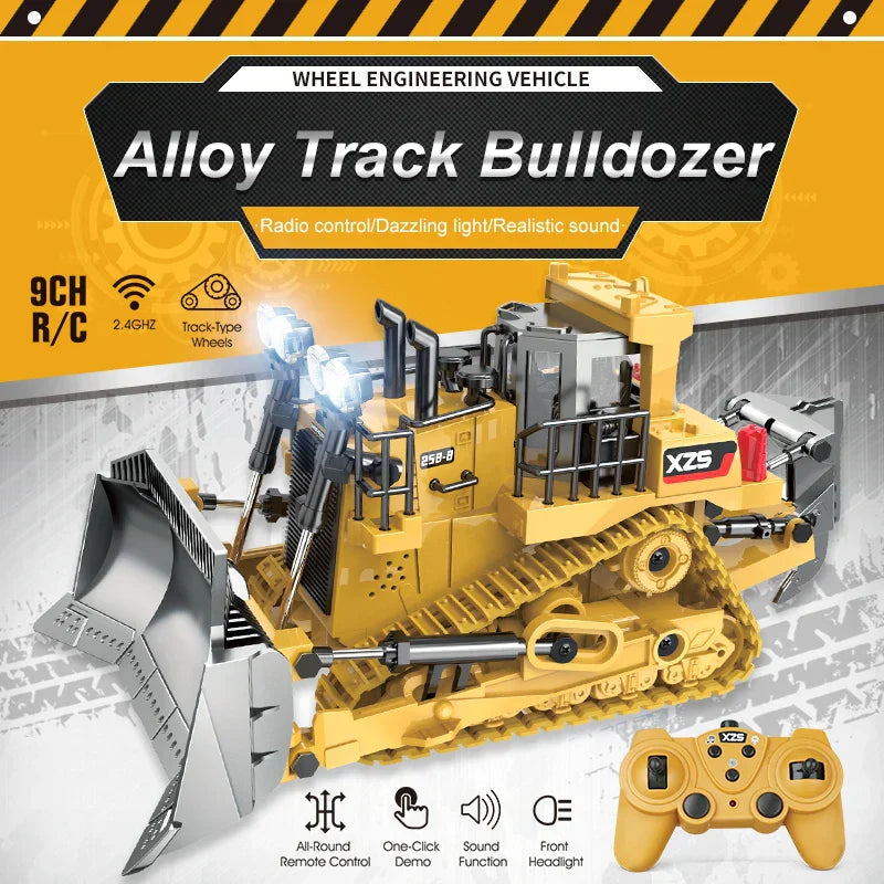 Rc Buldozer Toy Truck For Kids