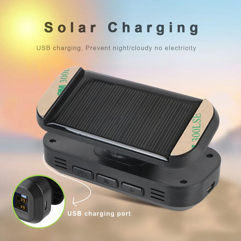 Wireless Tire Pressure Monitoring Solar And USB Charging