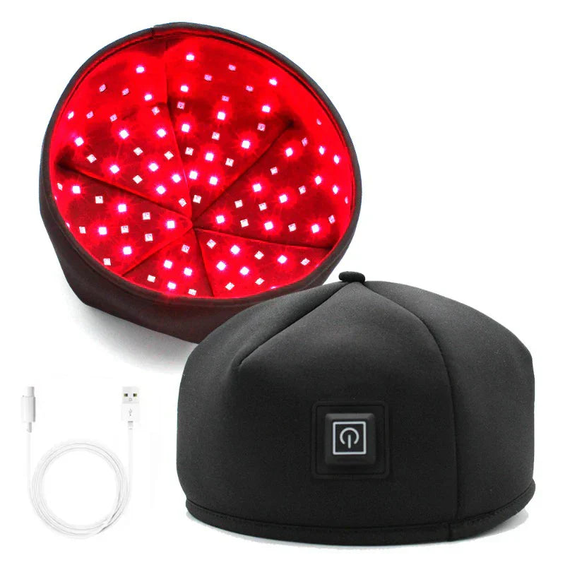 Hair Growth Cap LED Treatment Helmet Black