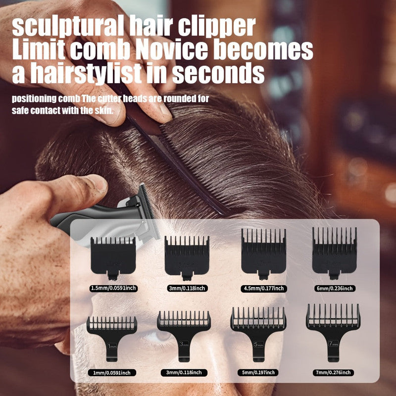 Men's Electric Hair Clipper with LCD Display