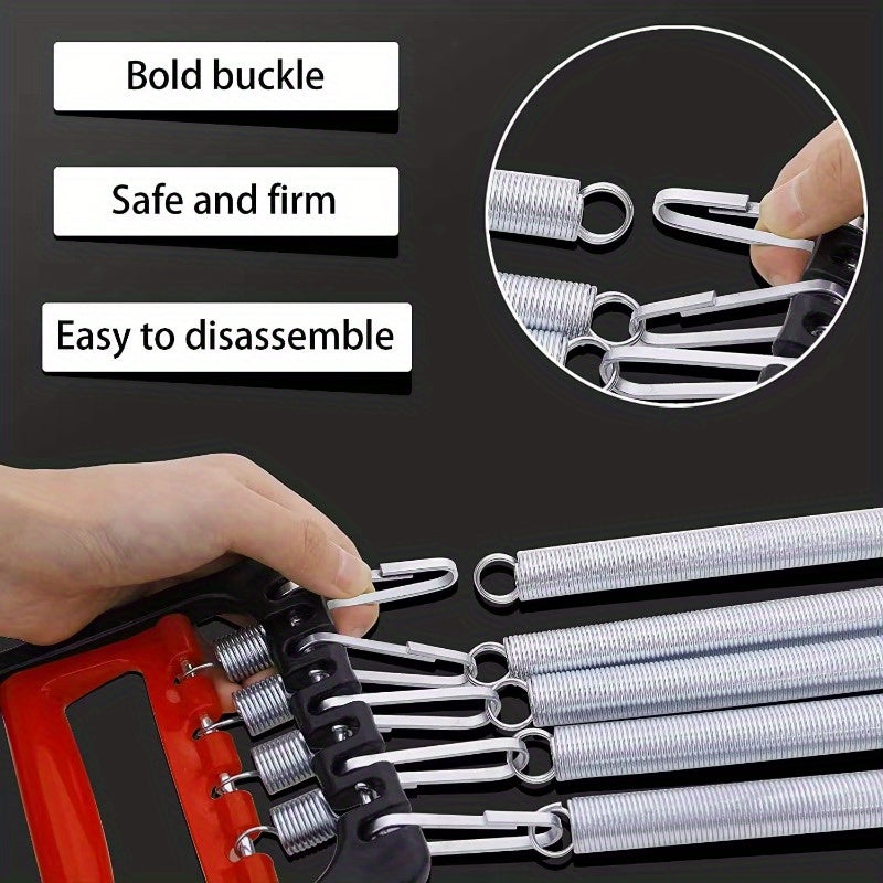 1Pc Multifunctional Spring Pedal Puller Fitness Tensioner(Black)