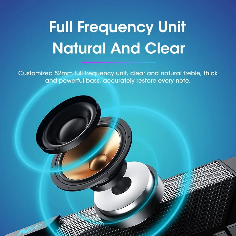 Computer Bluetooth RGB Light Speaker Black