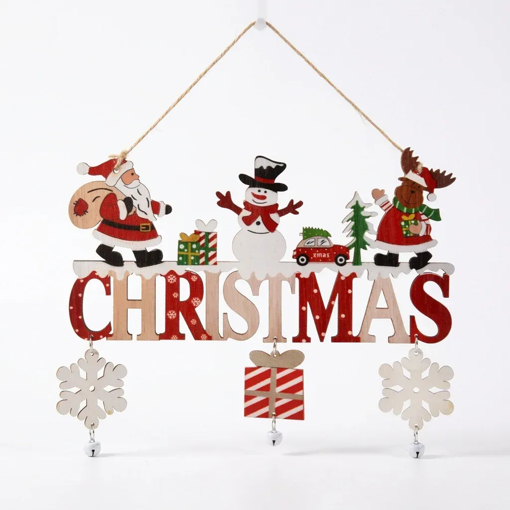 Trendbay Wooden Santa Claus Gnome Hanging Ornament Door & Tree Decoration