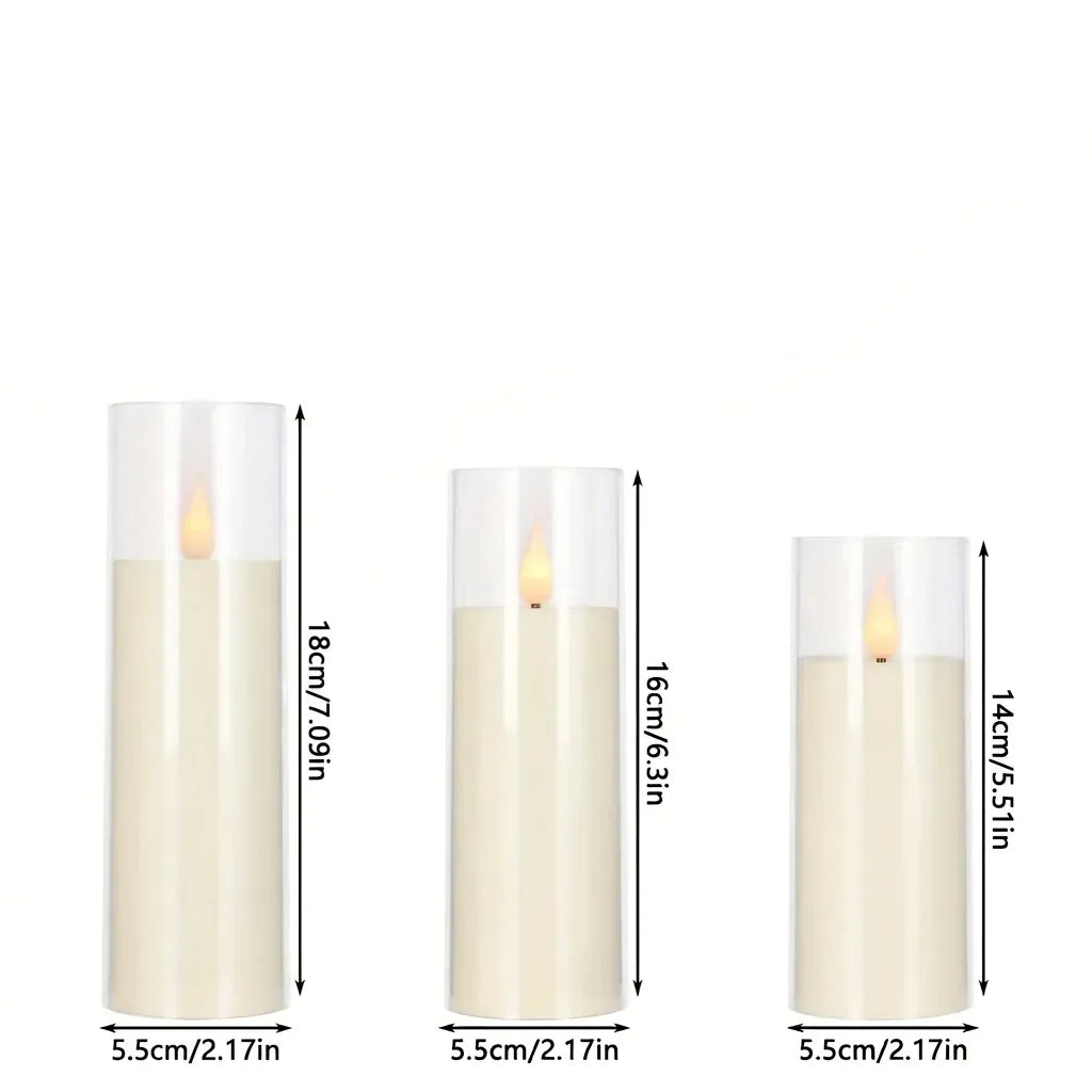 Flameless LED Candle Set Flickering Flame Effect 24pcs