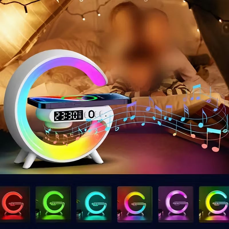 Wireless Bluetooth Speaker with RGB Light & Alarm