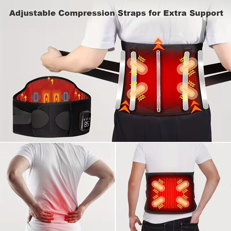 Heated Waist Massager Belt USB Rechargeable
