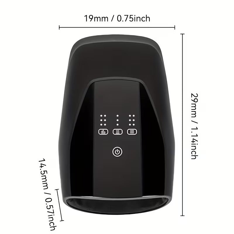 NNETM Ergonomic Hand Massager with Heat & Vibration