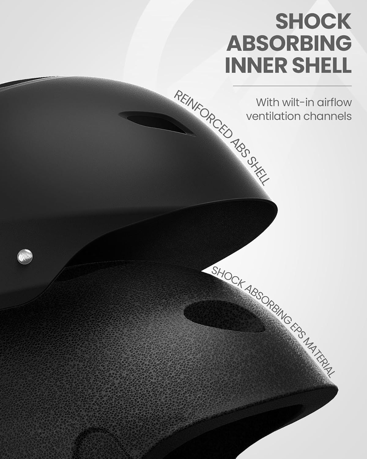 OutdoorMaster Kelvin Ski Helmet - with ASTM Certified Safety, 9 Options - for Men, Women & Youth-Black, X-Large