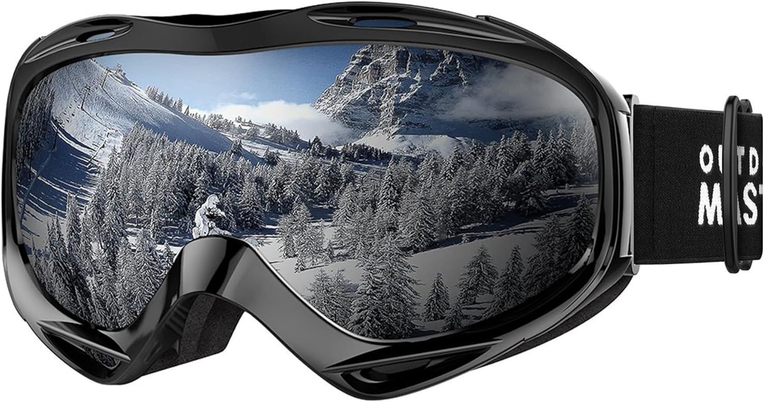 OutdoorMaster OTG Ski Goggles - Over Glasses Ski/Snowboard Goggles for Men, Women & Youth - 100% UV Protection-01VLT 10%-OM-5