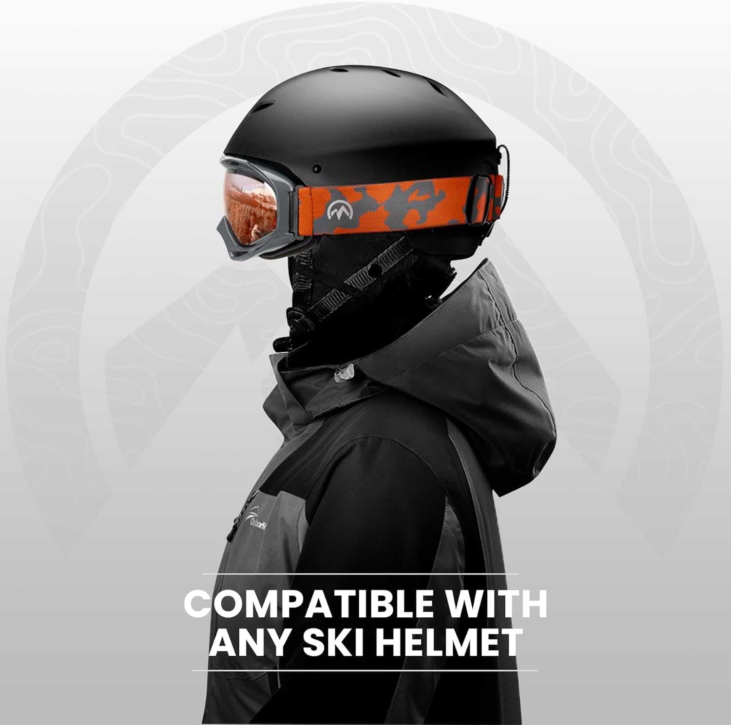 OutdoorMaster OTG Ski Goggles - Over Glasses Ski/Snowboard Goggles for Men, Women & Youth - 100% UV Protection-OM-5