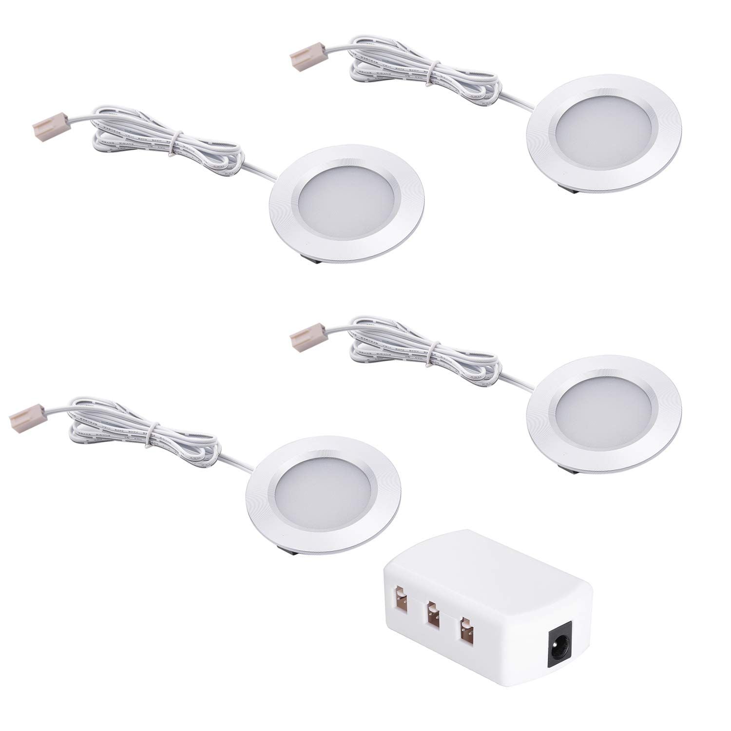 RV Interior Lights AIBOO Super Slim LED Ceiling Lights DC12V 2W 200LM Full Aluminum RV Recessed Lighting for Camper Van Motorhome Sailboat Houseboat 2700K Warm White(4 Pack)