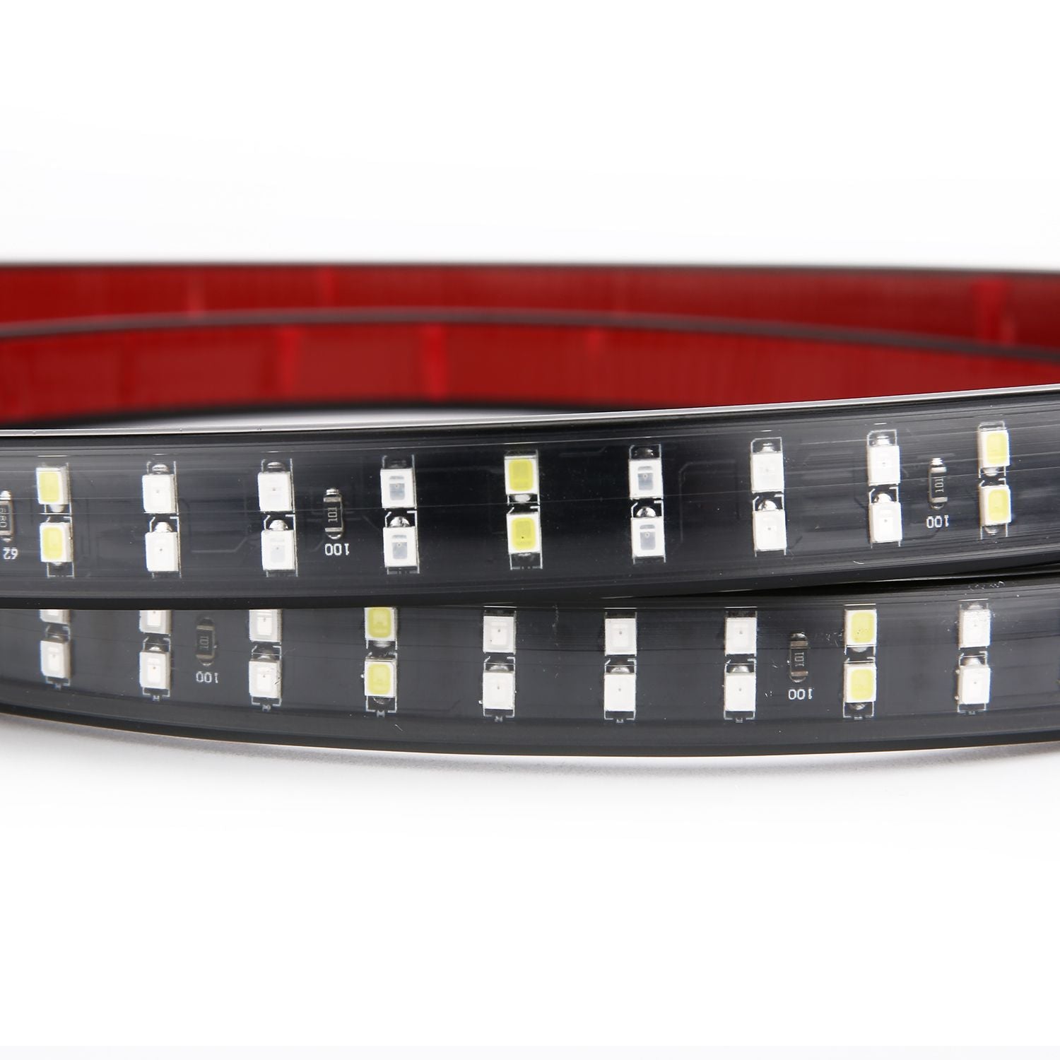Double Row 60 inch 264 pcs LED for Pick up/Truck Tailgate Light Bar Side Bed Light Strip Bar IP67 Waterproof Reverse- 5 Functions Tail/Brake/Turn Signals/Reverse