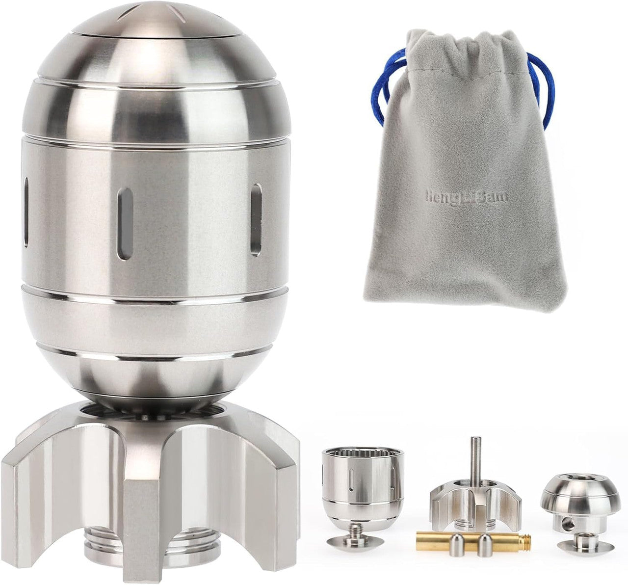 Atomic Bomb Fidget Spinner 3 in 1 EDC Clicker Toy Stainless Steel