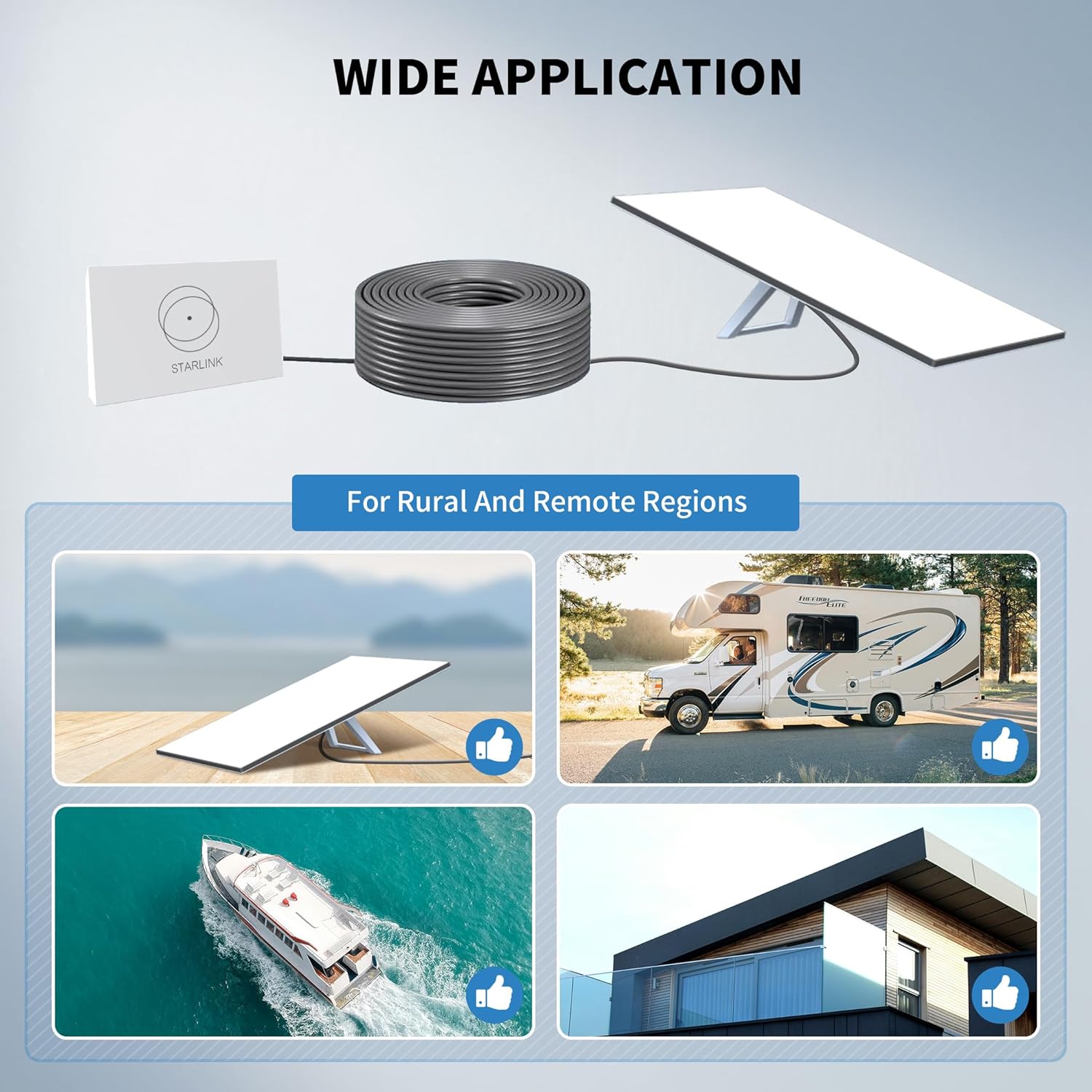 Starlink Gen 3 Cable 24AWG Waterproof (150FT)