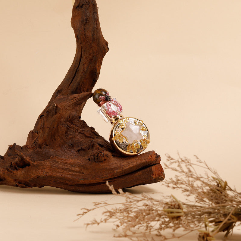 Healing natural crystal perfume bottle(25ml)-Tiger's Eye rose quartz