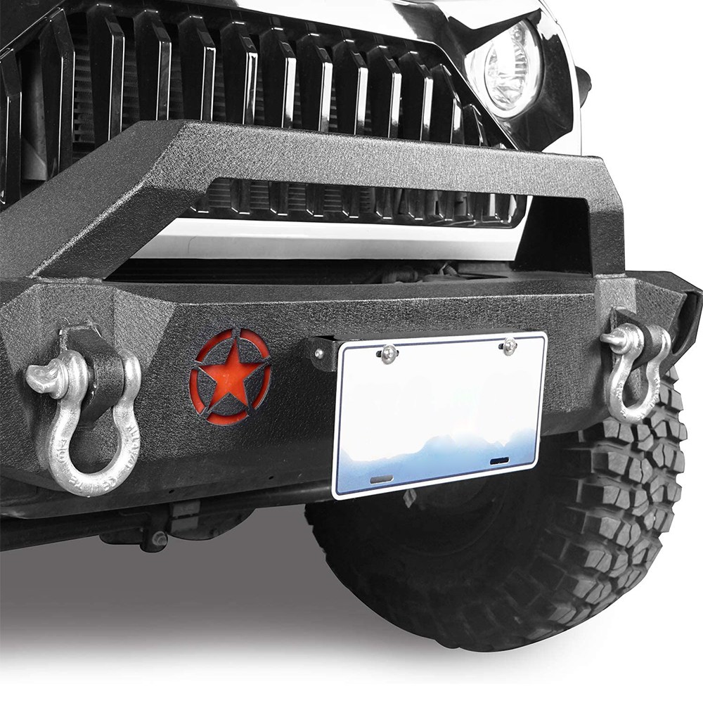 Flip-Up License Plate Frame Holder – 120° Rotation Stainless Steel Number Plate Bracket, Foldable Off-Road Winch Accessory, Rustproof-Black