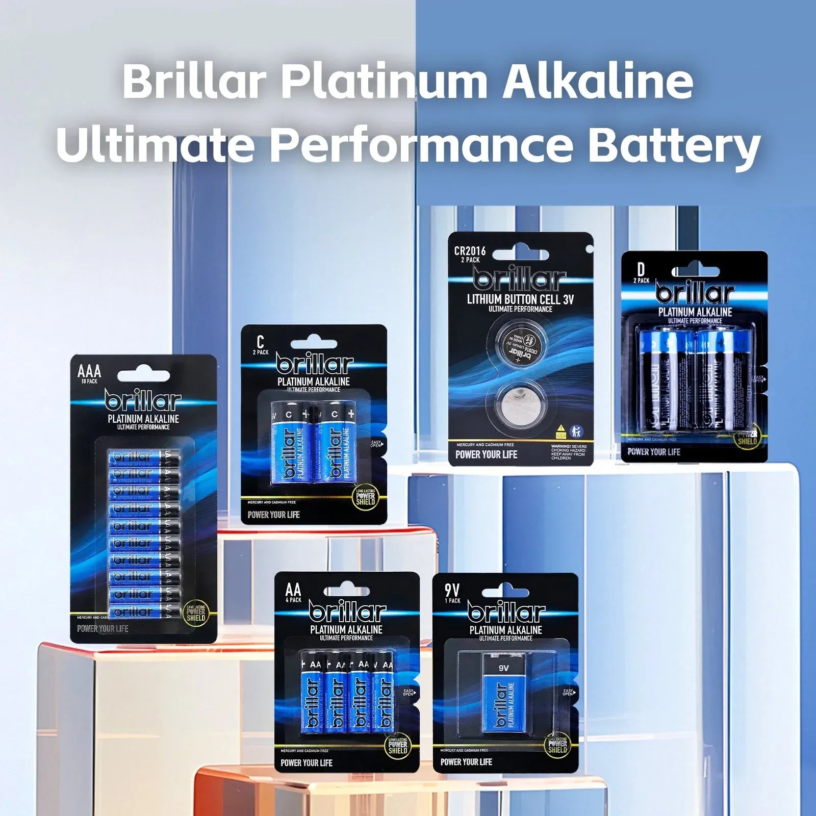 24 Pcs Brillar AA Platinum Alkaline Batteries
