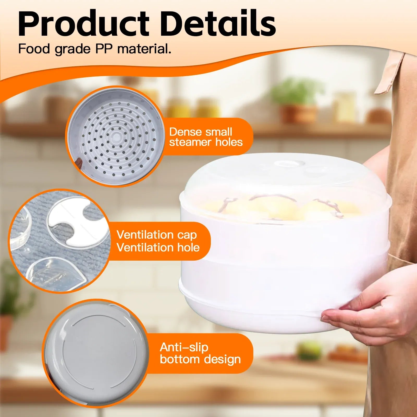 2 Tier Microwave Steamer