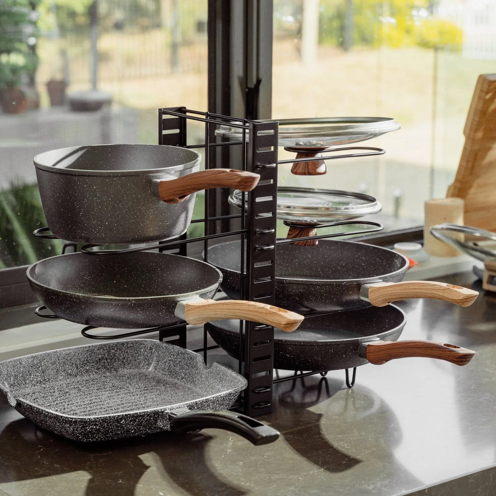 Livingtoday Kitchen Rack Double Sided Organiser