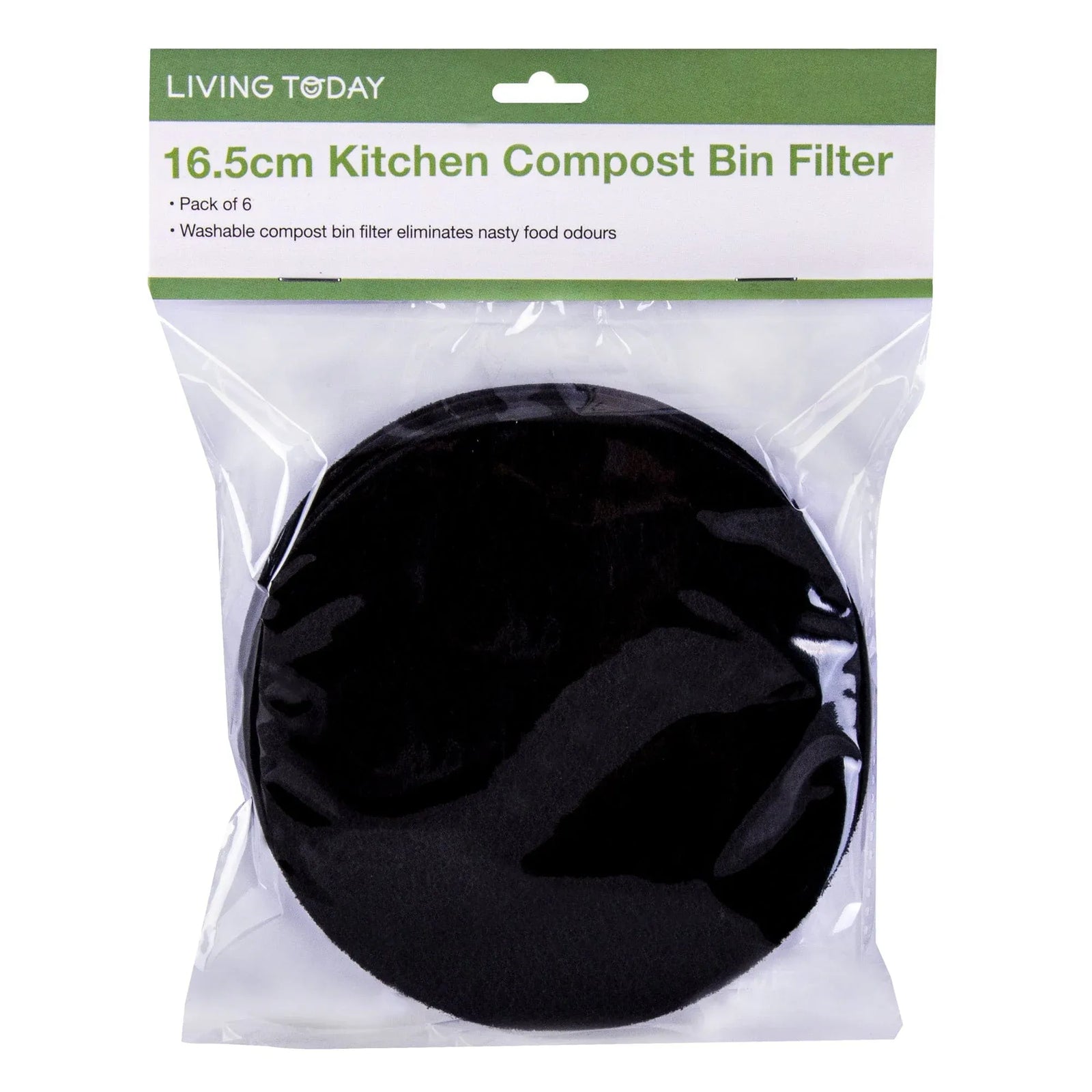 6 Pcs Livingtoday Kitchen Compost Bin Filter 16.5cm