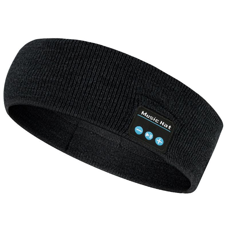 Headset Bluetooth 5.0 Wireless Stereo Earbud Headphone Sports Headband w/Mic-Black